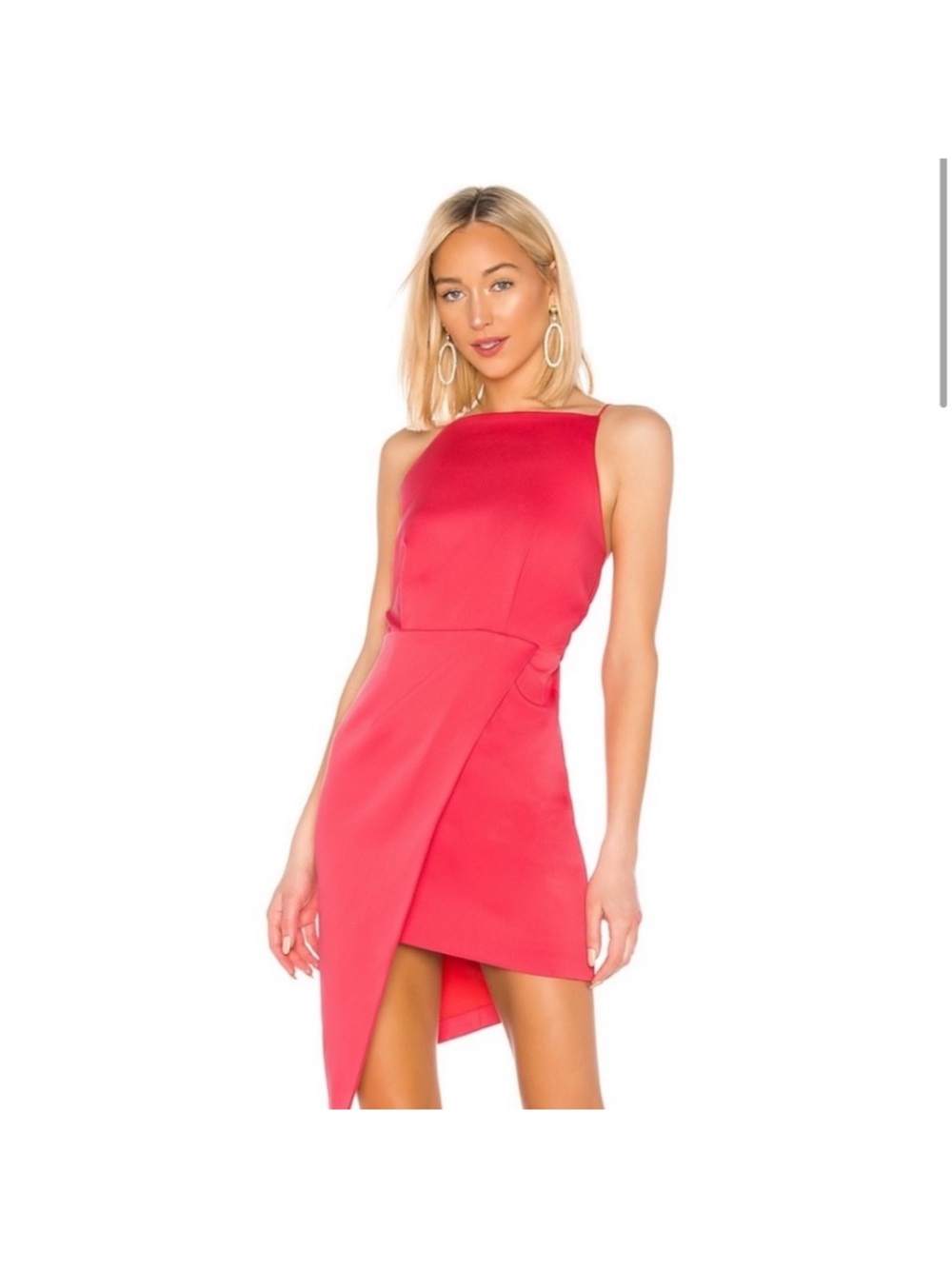 Elliatt Hot Pink Asymmetrical Cocktail Dress Size Small